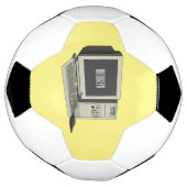 Illustratie van computercartoon voetbal (Gedraaid)