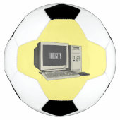 Illustratie van computercartoon voetbal (Voorkant)