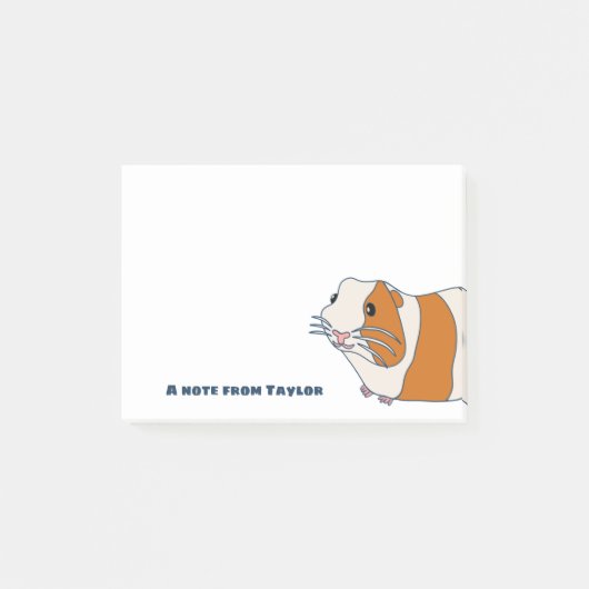 Illustratie van Cute Guinee-Varkens Gepersonalisee Post-it® Notes (Voorkant)