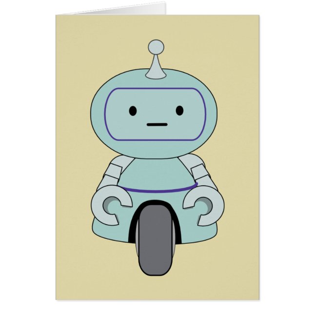 Illustratie van Cute Retro Robot (Voorkant)