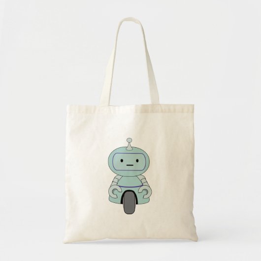 Illustratie van Cute Retro Robot Tote Bag (Voorkant)