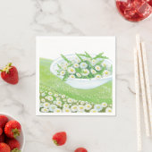 Illustratie van Daisy en Dandelion Spring Salad Servet (Insitu)