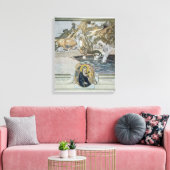 Illustratie van Dante's 'Divine Comedy' Canvas Afdruk (Insitu (Woonkamer))