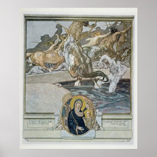 Illustratie van Dante's 'Divine Comedy' Poster (Voorkant)