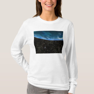 Illustratie van de aardhorizon t-shirt
