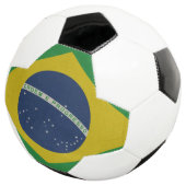 Illustratie van de abstracte vlag van Brazilië Voetbal (Drie kwart)