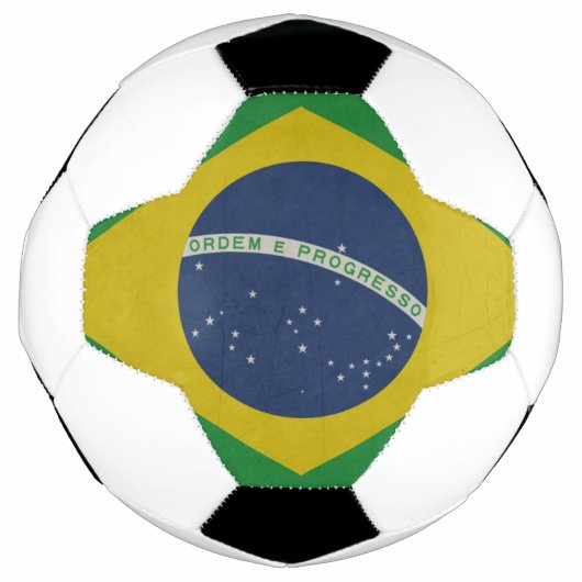 Illustratie van de abstracte vlag van Brazilië Voetbal (Voorkant)
