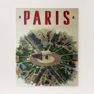 Illustratie van de Arc de Triomphe Paris Legpuzzel