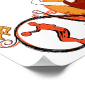 Illustratie van de Basketball voor vrouwen Poster (Hoek)