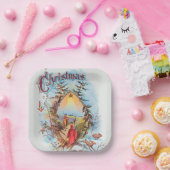 Illustratie van de Biblical Magi Holiday Papieren Bordje (Feest)