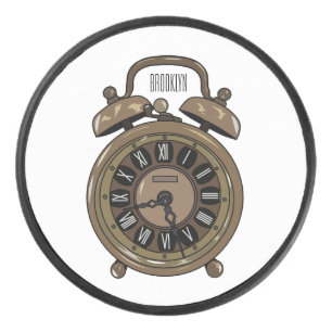 Illustratie van de cartoon van de wekker hockey puck