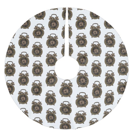 Illustratie van de cartoon van de wekker kerstboom rok (Voorkant)