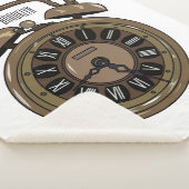 Illustratie van de cartoon van de wekker sherpa deken (3/4)