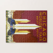 Illustratie van de  Chicago World's Fair 1933 Legpuzzel (Horizontaal)