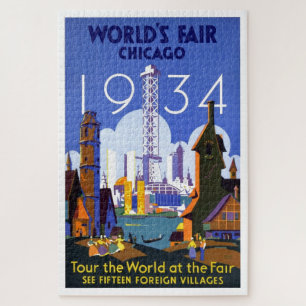 Illustratie van de  Chicago World's Fair 1934 Legpuzzel