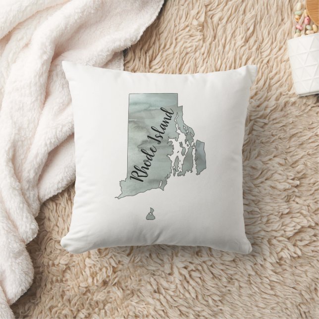 Illustratie van de deelstaat Rhode Island Kussen (Deken)