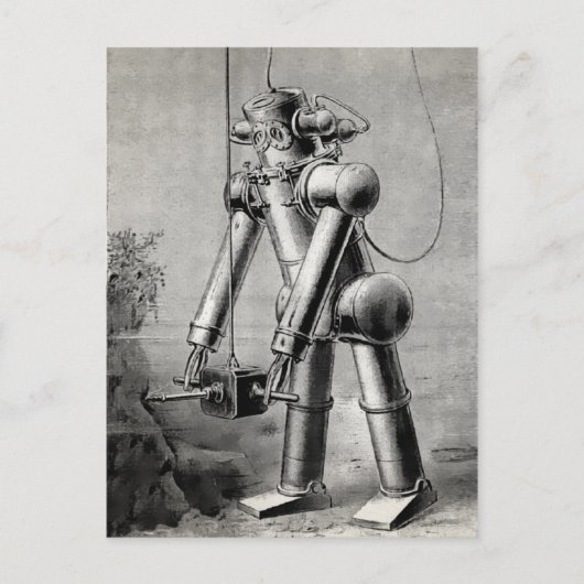 Illustratie van de  duikspaarstand briefkaart (Voorkant)