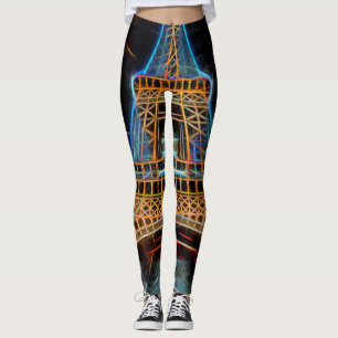 Illustratie van de Eiffeltoren - Parijs, Frankrijk Leggings