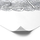 Illustratie van de etherische Lotus Koningin Poster (Hoek)