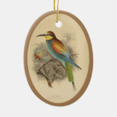  illustratie van de Europese bijeneter Keramisch Ornament (Achterkant)