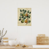  illustratie van de flessenperen van Posters van v (Keuken)