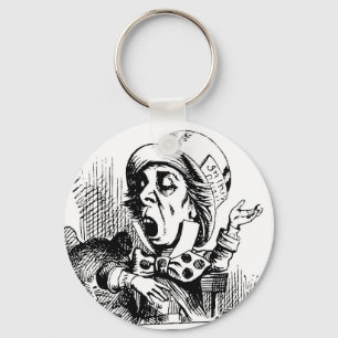 Illustratie van de Gekke Hoedenmaker door Tenniel Sleutelhanger