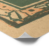 Illustratie van de gevierde kerstfeestdag (1895) poster (Hoek)