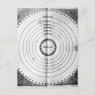 Illustratie van de kosmos briefkaart