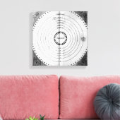 Illustratie van de kosmos canvas afdruk (Insitu (Woonkamer))