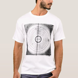 Illustratie van de kosmos t-shirt