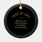 Illustratie van de levensstructuur keramisch ornament (Achterkant)