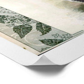 Illustratie van de  Mode Lady Botanisch Pet P Poster (Hoek)