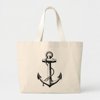 illustratie van de Nautical Anchor Grote Tote Bag