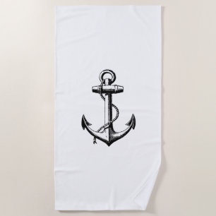 illustratie van de Nautical Anchor Strandlaken