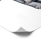 illustratie van de olifant van cartoon poster (Hoek)