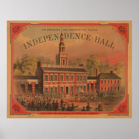 Illustratie van de Onafhankelijkheidszaal (1878) Poster (Voorkant)