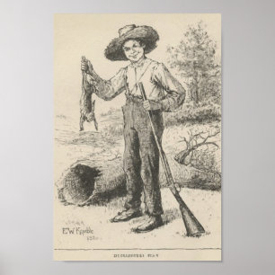 Illustratie van de oogklebes poster