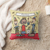 Illustratie van de persoonlijke computerpartij voo kussen (Deken)