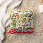 Illustratie van de persoonlijke computerpartij voo kussen (Deken)