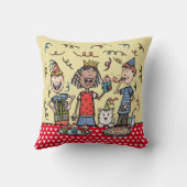 Illustratie van de persoonlijke computerpartij voo kussen (Achterkant)