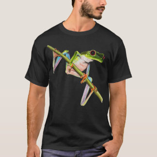 Illustratie van de rode oogboomkikker t-shirt