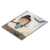  illustratie van de Rode schouder Hawks Notitieboek (Linkerzijde)