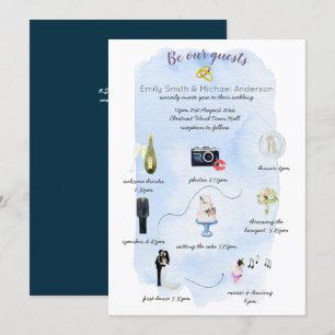 Illustratie van de ronddraaiende tijdlijn kaart