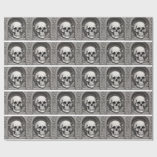 Illustratie van de schedel cadeaupapier (Vlak)