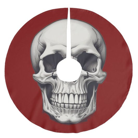 Illustratie van de schedel kerstboom rok (Voorkant)