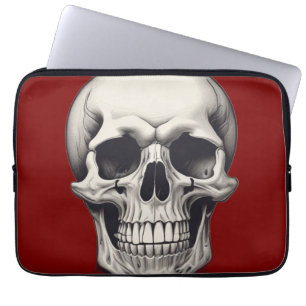 Illustratie van de schedel laptop sleeve