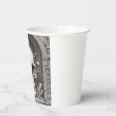 Illustratie van de schedel papieren bekers (Links)