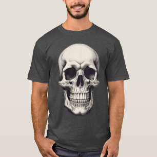 Illustratie van de schedel t-shirt