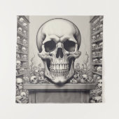 Illustratie van de schedel wandkleed (Voorkant)