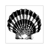  illustratie van de schelp-schelp 	rubberstempel (Afrduk)